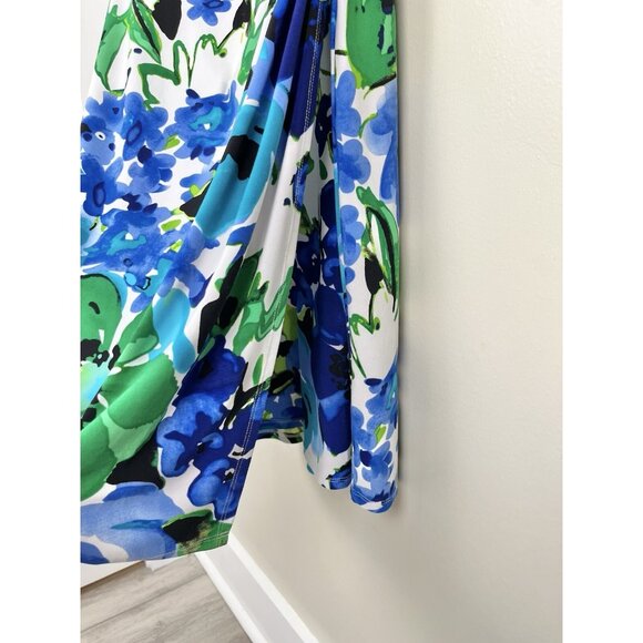 Lauren Ralph Lauren Women's Faux Wrap Dress Sz 10‎ Floral Colorful - Picture 9 of 12